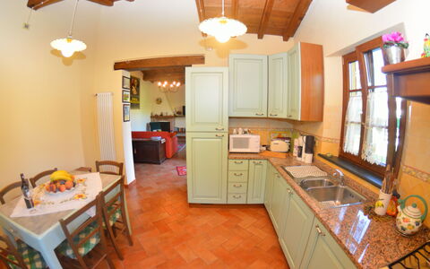 La Capannella: Habitación, Propiedad, Edificio, Techo, Cocina, Mueble, Suelo, Mostrador, Diseño De Interiores, Casa