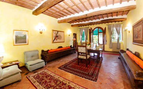 Villa Il Borghetto: Propiedad, Habitación, Edificio, Diseño De Interiores, Techo, Mueble, Sala, Bienes Raíces, Casa, Inmuebles