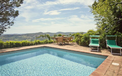 Pozza Di Volpaia: Agua, Cielo, Nube, Planta, Propiedad, Verde, Piscina, Azur, Botánica, Cuerpo De Agua
