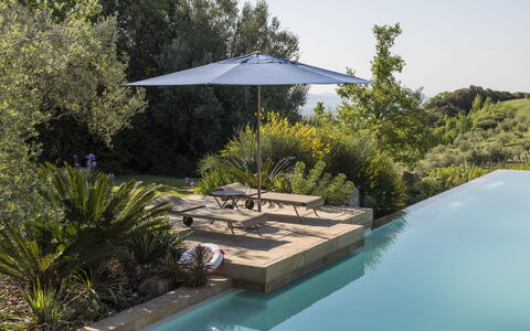 Sequerciani: Piscina, Propiedad, Casa, Patio Interior, Bienes Raíces, Arquitectura, Casa, Botánica, Sombra, Paisajismo