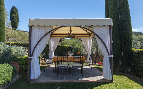 Villa Manuela: Propiedad, Pérgola, Pabellón, Edificio, Pabellón, Botánica, Sombra, Casa, Bienes Raíces, Jardín