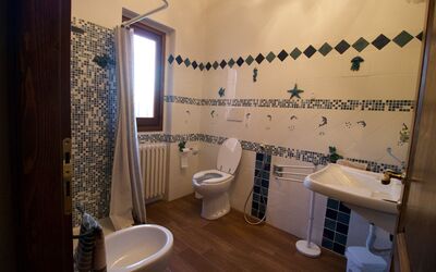 Il Fiasco: Propiedad, Lavabo, Arreglo De Tubería, Lavabo Del Baño, Baño, Púrpura, Grifo, Edificio, Cortina, Espejo