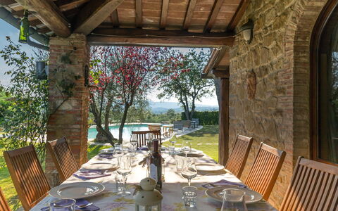 Villa Poggiospinoso: Propiedad, Edificio, Porche, Bienes Raíces, Casa, Habitación, Restaurante, Inmuebles, Diseño De Interiores, Árbol