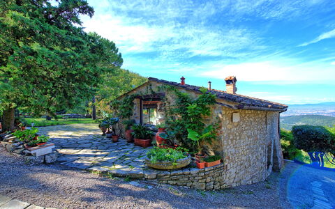 Villa Ancora: Planta, Casa, Pintar, Área Rural, Arte, Jardín, Cabaña, Maceta, Pintura De La Acuarela, Pueblo