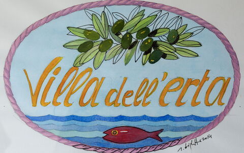 Villa Dell'erta - Levanto, Montale: Rectángulo, Fuente, Vajilla, Planta, Ilustración, Árbol, Logo