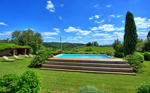 Villa Paneretta: Nube, Cielo, Planta, Verde, Azur, Paisaje Natural, Árbol, El Terreno Del Lote, Vegetación, Sombra