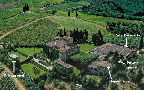 Villa Paneretta: Edificio, Ecorregión, Planta, Paisaje Natural, Verde, Árbol, El Terreno Del Lote, Vegetación, Tierras Altas, Diseño Urbano