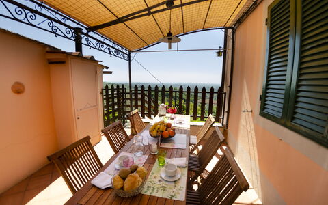 Alla Collina Del Sole: Edificio, Mesa, Propiedad, Planta, Mueble, Vajilla, Silla, Ventana, Madera, Planta De Casa