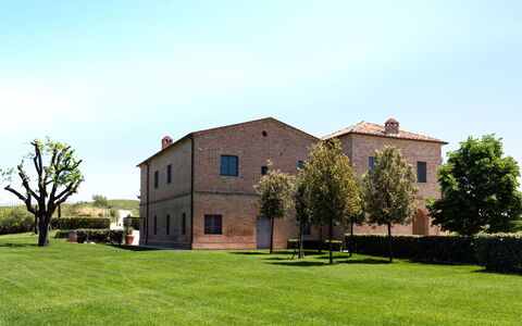 Podere D'Asso: Cielo, Planta, Propiedad, Edificio, Ventana, Árbol, El Terreno Del Lote, Hierba, Casa, Puerta