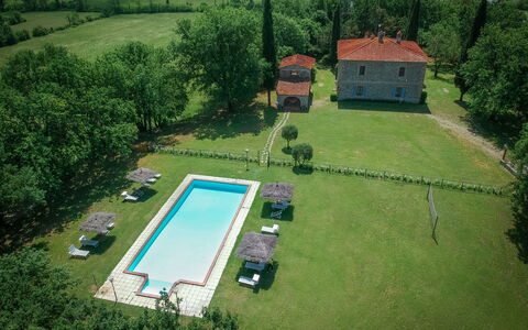 Belvedere - Falceto, Ambra, Toscana: Planta, Propiedad, Edificio, Árbol, El Terreno Del Lote, Diseño Urbano, Biome, Hierba, Ocio, Paisaje