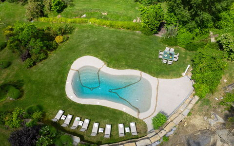 Villa Torre Delle Rose - Firenzuola, Private Pool,: Planta, Propiedad, Verde, Paisaje Natural, El Terreno Del Lote, Vegetación, Piscina, Diseño Urbano, Hierba, Biome