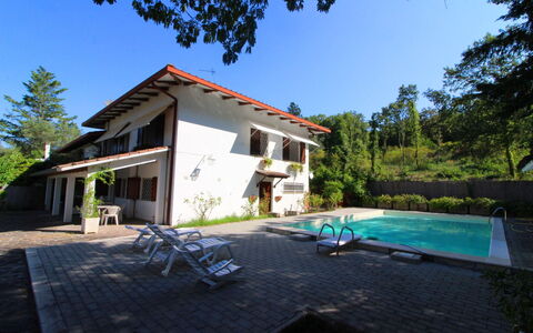 Pupa House: Planta, Cielo, Ventana, Edificio, Árbol, Sombra, Piscina, Hierba, Cabaña, Mueble Para Exteriores