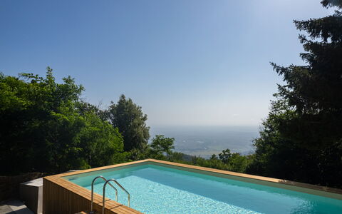 Casa Serra: Agua, Cielo, Planta, Azur, Piscina, Edificio, Árbol, Sombra, Casa, Paisaje Natural