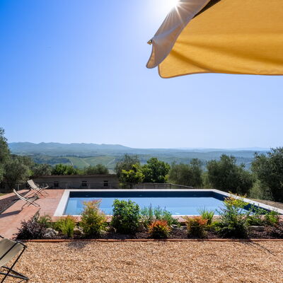 Casa Di Luca, Pool, Castelnuovo Berardenga: Piscina, Paisaje, Jardín, Paisajismo, Recurso, Eco Hotel, Sombra, Sunlounger, Mueble Para Exteriores, Inmuebles