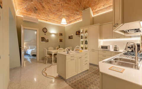 Charming Apartment Cartoni - Città Della Pieve, Um: Propiedad, Mueble, Gabinetes, Mostrador, Edificio, Diseño De Interiores, Silla, Piso, Suelo, Cocina