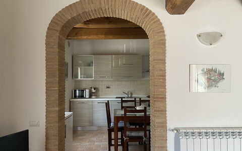Villa Le Ripe - Gambassi Terme, Toscana: Propiedad, Madera, Diseño De Interiores, Mesa, Edificio, Suelo, Silla, Piso, Propiedad Material, Cocina