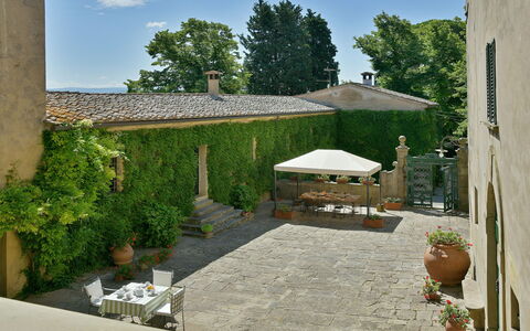 Torre Di Montelopio: Planta, Cielo, Propiedad, Edificio, Árbol, Nube, Sombra, Maceta, El Terreno Del Lote, Planta De Casa