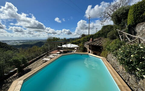 Borgo Bucatra Tramonto: Agua, Nube, Cielo, Los Recursos Hídricos, Tiempo De Día, Propiedad, Planta, Piscina, Naturaleza, Azur