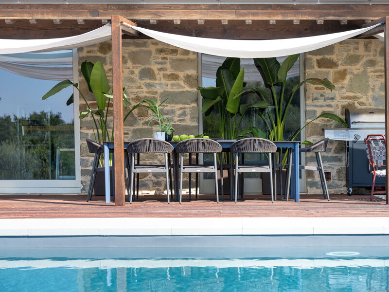 Veranda and swimming pool