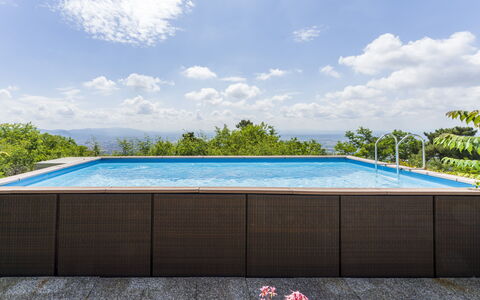 La Casa Di Elda, Holiday Home With Pool, Uzzano, T: Cielo, Agua, Nube, Piscina, Rectángulo, Planta, Mueble Para Exteriores, Sombra, Árbol, Ocio