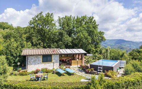La Casa Di Elda, Holiday Home With Pool, Uzzano, T: Nube, Cielo, Planta, Propiedad, Ecorregión, Paisaje Natural, Naturaleza, Edificio, Entorno Natural, El Terreno Del Lote