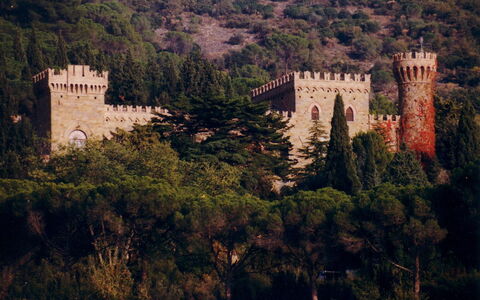 Palazzo Trasimeno: Planta, Paisaje Natural, Edificio, Árbol, Vegetación, Paisaje, Ciudad, Castillo, Colina, La Arquitectura Medieval
