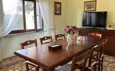 Franco House With Pool: Mueble, Diseño De Interiores, Mesa, Madera, Piso, Cocina Y Comedor Mesa, Comedor, Habitación, Suelo, Silla