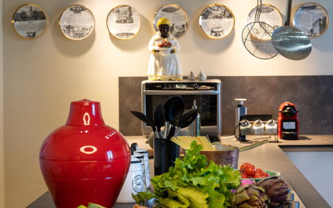 Sunset Sea View, Baratti, Populonia, Wifi, Ac: Comida, Amarillo, Vajilla, Diseño De Interiores, Los Alimentos Naturales, Mostrador, Aparato De Cocina, Electrodoméstico, Cocina