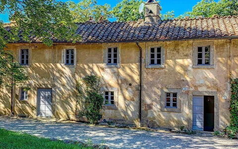 Casa Di Pietro In Vivo D'orcia, Pool: Pared, Edificio, Ventana, Casa, Fachada, Arbusto, Casa, Asentamientos Humanos, Inmuebles, Cabaña