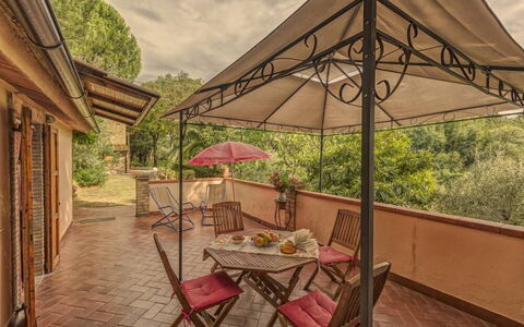 Leccino: Mueble, Mesa, Planta, Sombra, Edificio, Mesa Al Aire Libre, Mueble Para Exteriores, Silla, Árbol, Madera