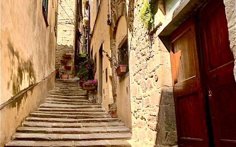 Vicolo Della Scala Rooms: Edificio, Madera, Superficie De La Carretera, Casa, Planta, Escalera, Piso, Barrio, Callejón, Tintes Y Sombras