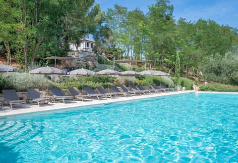 Melaiolo Modern Apartment With Pool, Montaione, To: Agua, Planta, Los Recursos Hídricos, Propiedad, Cielo, Naturaleza, Azur, Piscina, Árbol, Paisaje Natural