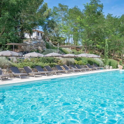 Melaiolo Modern Apartment With Pool, Montaione, To: Agua, Planta, Los Recursos Hídricos, Propiedad, Cielo, Naturaleza, Azur, Piscina, Árbol, Paisaje Natural