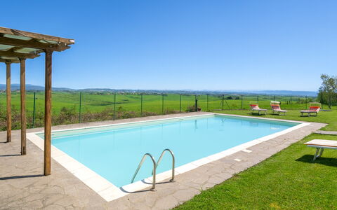 La Palazzina, Ville Di Corsano, Home And Pool: Azul, Piscina, Mueble Para Exteriores, Recurso, Sombra, Eco Hotel, Hacienda, Villa, Casa De Campo, Centro De Ocio