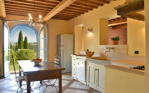 Villa Asia: Mueble, Diseño De Interiores, Piso, Pared, Cocina, Madera, Gabinetes, Casa, Suelo, Silla