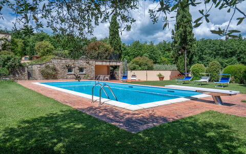 Il Villino Del Collezionista With Pool In Pistoia: Piscina, Jardín, Recurso, Inmuebles, Hacienda, Eco Hotel, Paisajismo, Sombra, Villa, Casa De Campo