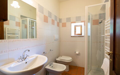 Villa Gelsi: Piso, Diseño De Interiores, Suelo, Techo, Habitación, Arreglo De Tubería, Baño, Loseta, Lavabo