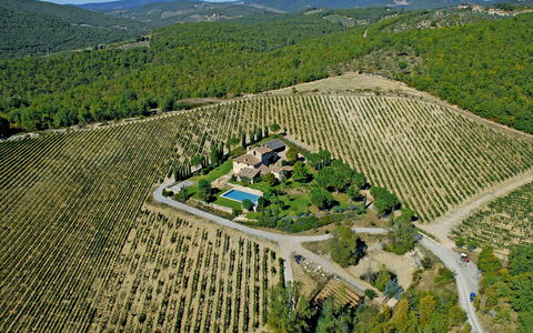 La Dimora del Chianti Dimora: Stunning Tuscan Vill: Vista Panorámica, Plantación, Paisaje, Fotografía Aérea, Barrio Residencial, El Terreno Del Lote, Agricultura, Área Rural, Llanura, Campo