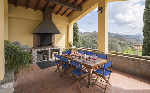 Villa Alessia Luxury: Mueble, Diseño De Interiores, Silla, Mesa, Cocina Y Comedor Mesa, Techo, Habitación, Sombra, Eco Hotel, Sala