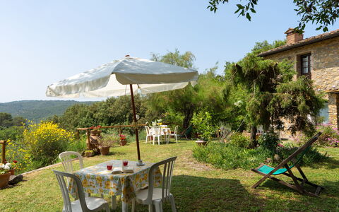 Casa Livia: Mueble, Mesa, Mueble Para Exteriores, Silla, Arbusto, Mesa Al Aire Libre, Jardín, Cocina Y Comedor Mesa, Patio Interior, Sombra