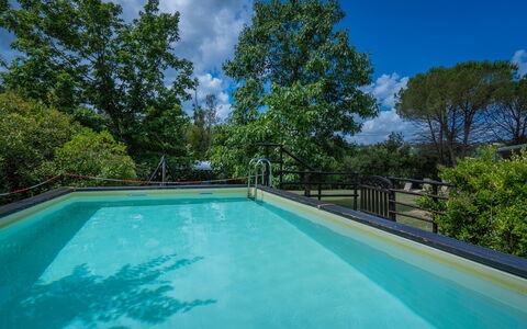 Casale La Canigiana, House, Pool, San Miniato: Azul, Agua, Piscina, Material Compuesto, Sombra, Recurso, Eco Hotel, Reflexión, Cerca, Fuente De Agua