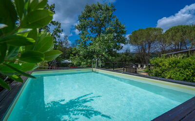 Casale La Canigiana, House, Pool, San Miniato: Azul, Agua, Piscina, Material Compuesto, Recurso, Eco Hotel, Sombra, Fuente De Agua, Reflexión, Paisajismo