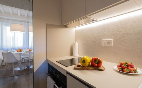 Guelfa 60: Diseño De Interiores, Pared, Techo, Piso, Cocina, Mostrador, Encendiendo, Habitación, Suelo, Lámpara
