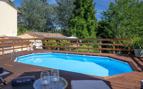 Podere la Botte, Pool, Lari: Piscina, Mueble Para Exteriores, Mueble, Recurso, Material Compuesto, Eco Hotel, Cubierta, Sombra, Silla, Paraguas