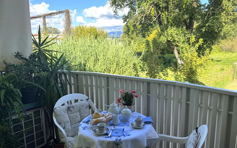 Liz: Mueble, Silla, Mueble Para Exteriores, Mesa, Mesa Al Aire Libre, Balcón, Porche, Sombra, Patio Interior, Cocina Y Comedor Mesa