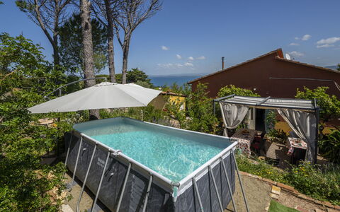 La Torre sul Ponte, Seaview, Garden: Piscina, Material Compuesto, Sombra, Ocio, Recurso, Eco Hotel, Mueble Para Exteriores, Patio Interior, Planta De Casa