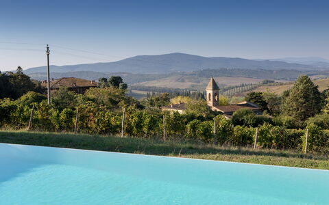 Podere Sangiovese, Pool and View in Chianti: Piscina, Eco Hotel, Hacienda, Recurso, Villa