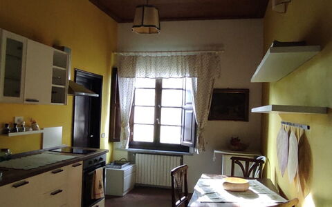 Villa Luce San Miniato: Mueble, Diseño De Interiores, Piso, Madera, Suelo, Habitación, Techo, Encendiendo, Cocina, Aparato De Cocina