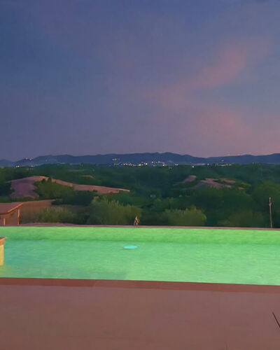 Villa Elisa: Piscina, Recurso, Oscuridad, Eco Hotel, Thermae, Noche, Paisajismo, Villa, Noche