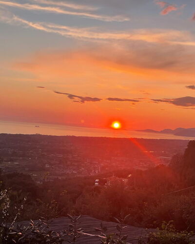 Villa Il Giardino: Cielo, Dom, Resplandor Crepuscular, Tiempo De Día, Naturaleza, Horizonte, Puesta De Sol, Naranja, Oscuridad, Rama